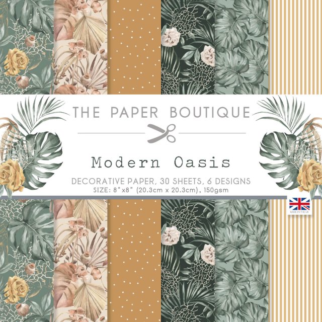 The Paper Boutique The Paper Boutique Modern Oasis 8 x 8 inch Paper Pad | 30 sheets