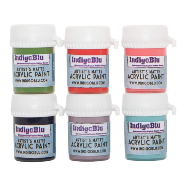 IndigoBlu Stamps IndigoBlu Artists Matte Acrylic Paint My Happy Place Bundle | Set of 6