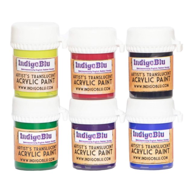 IndigoBlu Stamps IndigoBlu Artists Translucent Acrylic Paint Bluebell Wood Bundle | Set of 6