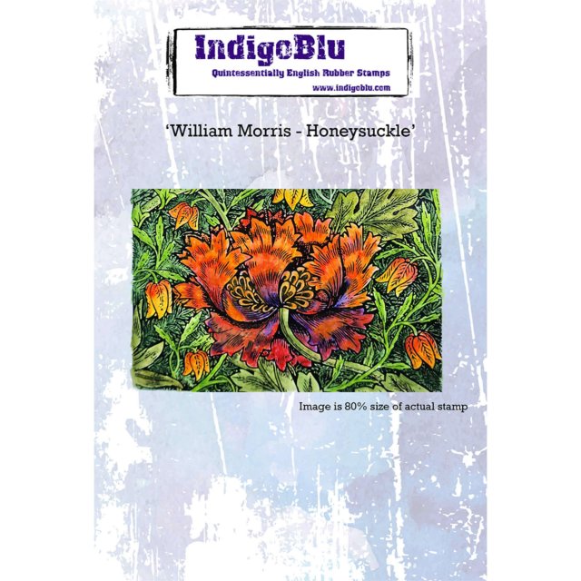 IndigoBlu Stamps IndigoBlu A6 Rubber Mounted Stamp William Morris Honeysuckle