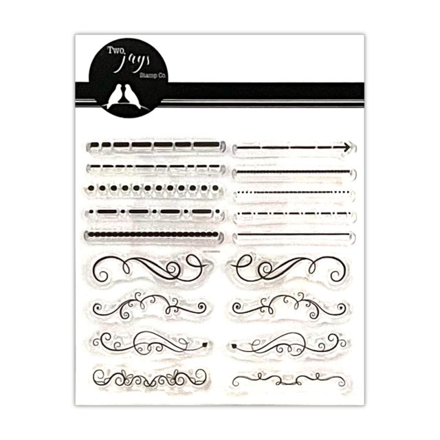 Two Jays Stamps Two Jays Clear Stamp Dots & Swirls | Set of 18