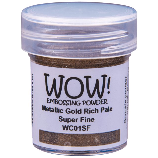Wow Embossing Powders Wow Embossing Powder Metallic Gold Rich Pale Super Fine | 15ml