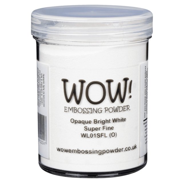 Wow Embossing Powders Wow Embossing Powder Opaque Bright White Super Fine | 160ml