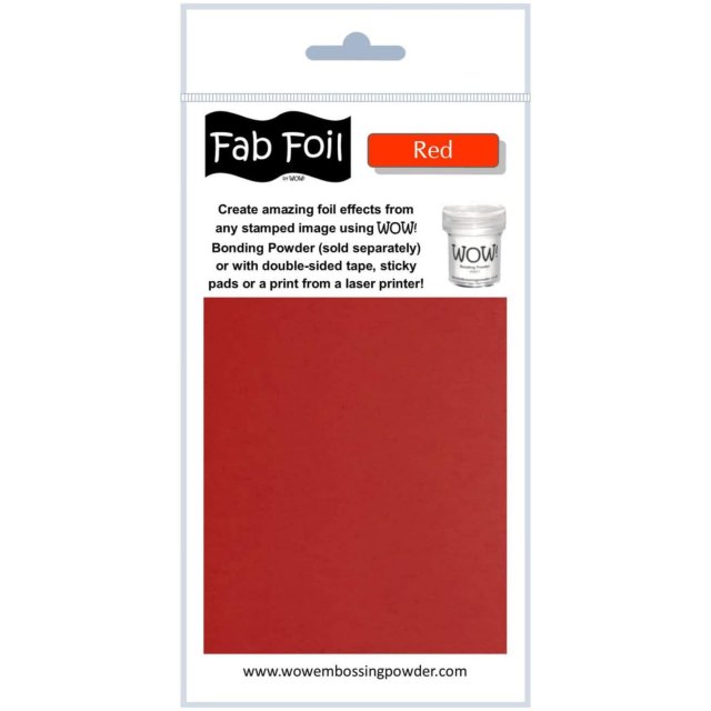 Wow Embossing Powders Wow Fab Foil Red | 10cm x 1m