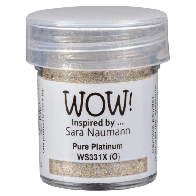 Wow Embossing Powders Wow Embossing Glitter Pure Platinum | 15ml