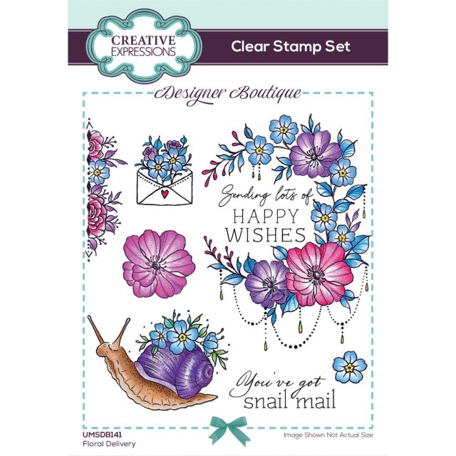Designer Boutique Creative Expressions Designer Boutique Clear Stamps Floral Delivery | Set of 7