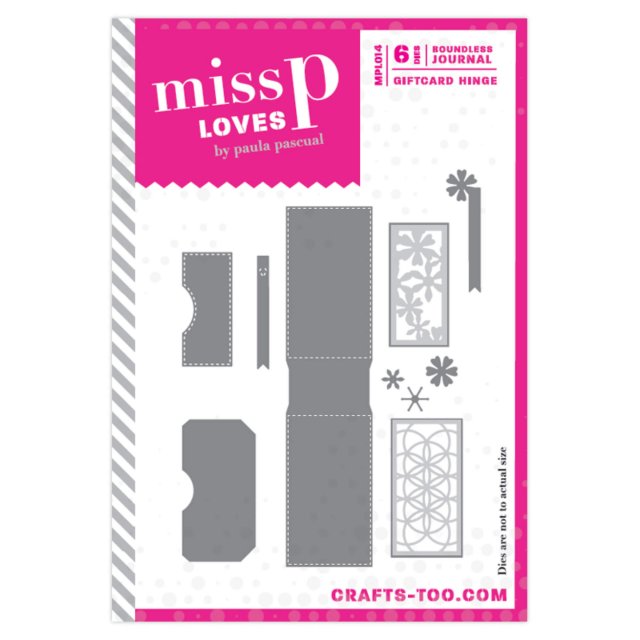 Miss P Loves Miss P Loves Die Set Boundless Journal Giftcard Hinge | Set of 6