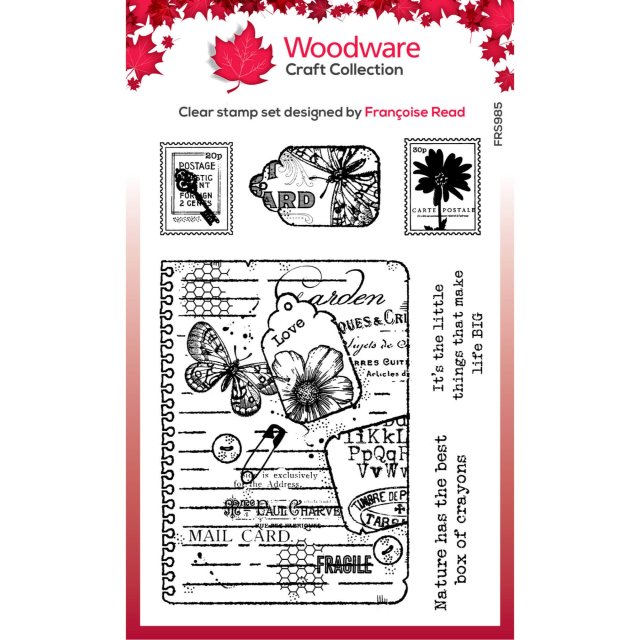 Woodware Woodware Clear Stamps Garden Journal | Set of 6