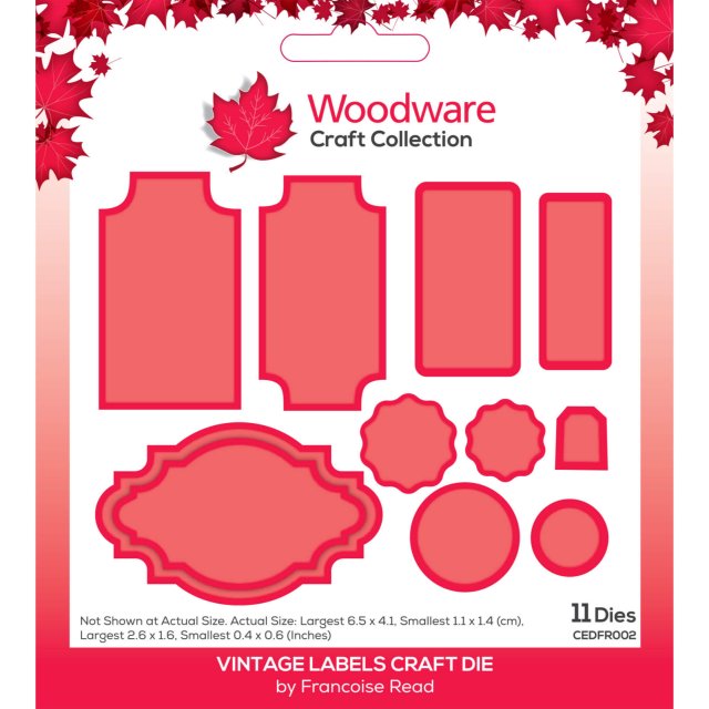 Woodware Woodware Craft Die Vintage Labels | Set of 11