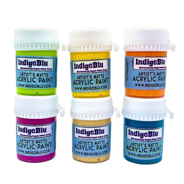 IndigoBlu Stamps IndigoBlu Artists Matte Acrylic Paint Summer Lovin Bundle | Set of 6