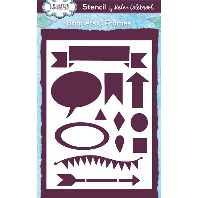 Helen Colebrook Creative Expressions Stencil by Helen Colebrook Banners & Frames | 6 x 4 inch