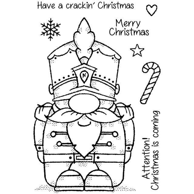 Woodware Clear Stamps Nutcracker Gnome | Set of 8