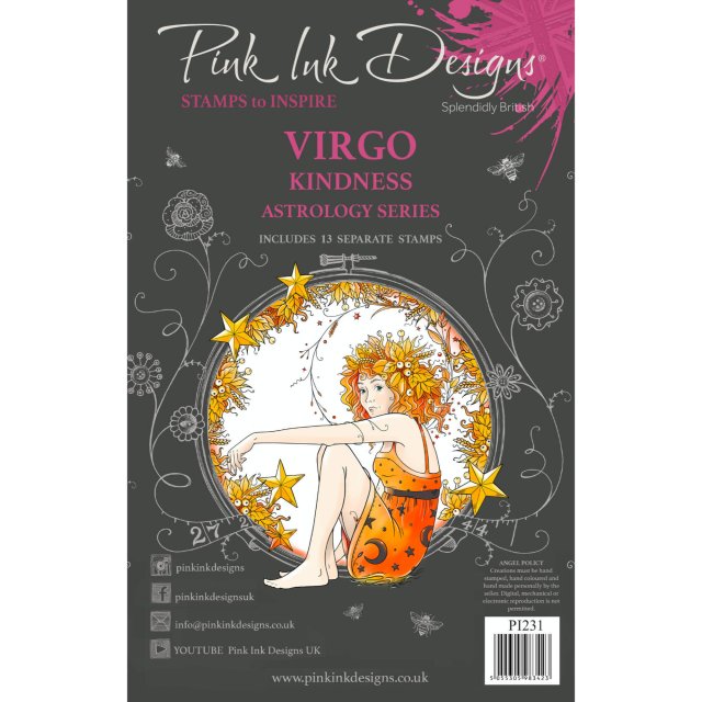 Pink Ink Designs Pink Ink Designs Clear Stamp Virgo | Set of 13