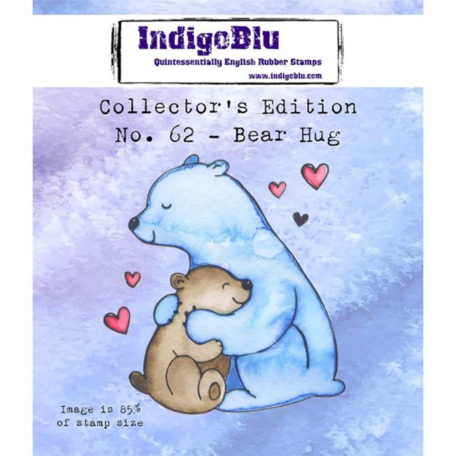 IndigoBlu Stamps IndigoBlu A7 Rubber Mounted Stamp Collectors Edition No 62 - Bear Hug