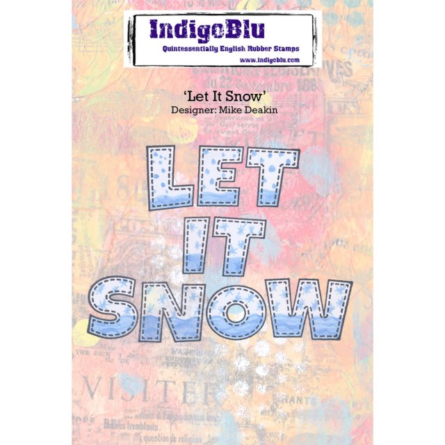 IndigoBlu Stamps IndigoBlu A6 Rubber Mounted Stamp Let it Snow