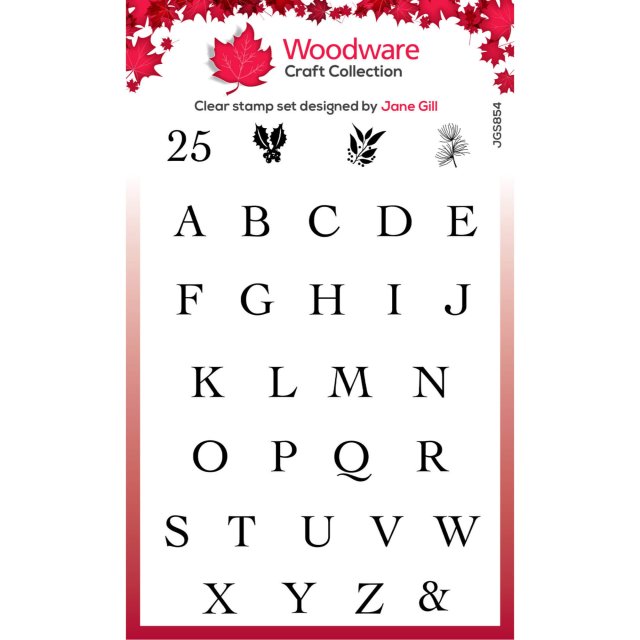 Woodware Woodware Clear Stamps Alphabet Tiles | Set of 31
