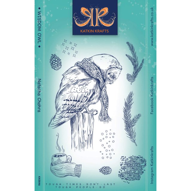 Katkin Krafts Katkin Krafts Clear Stamp Wisdom Owl | Set of 10
