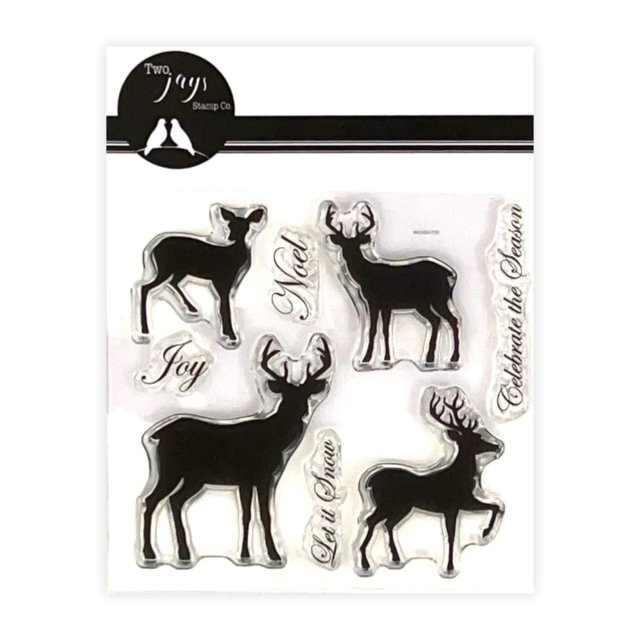 Two Jays Stamps Two Jays Clear Stamp Deer Silhouette | Set of 8