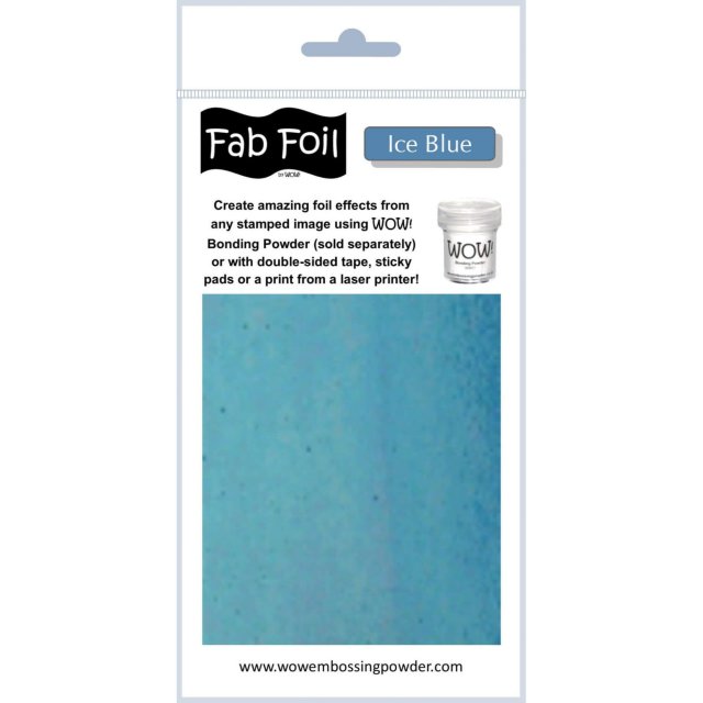 Wow Embossing Powders Wow Fab Foil Ice Blue | 10cm x 1m
