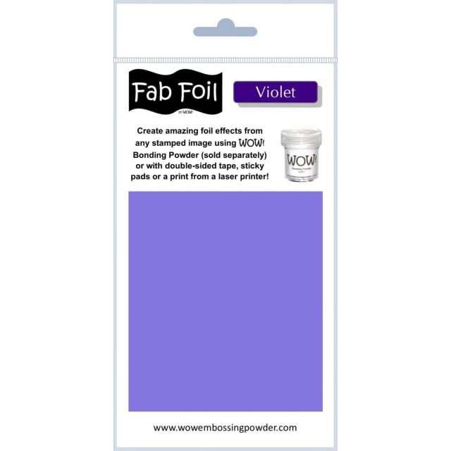 Wow Embossing Powders Wow Fab Foil Violet | 10cm x 1m