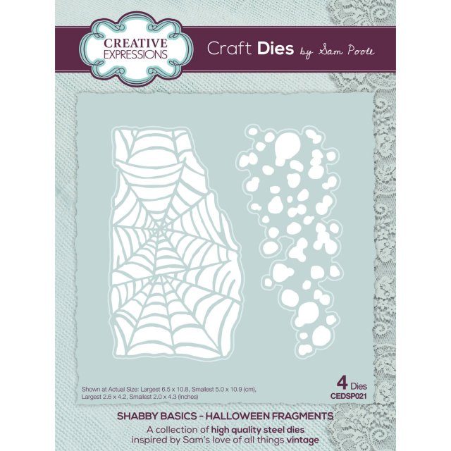 Sam Poole Creative Expressions Sam Poole Craft Die Halloween Fragments | Set of 4