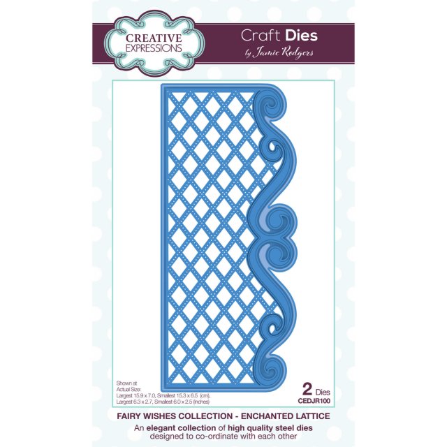 Jamie Rodgers Jamie Rodgers Craft Die Fairy Wishes Collection Enchanted Lattice | Set of 2