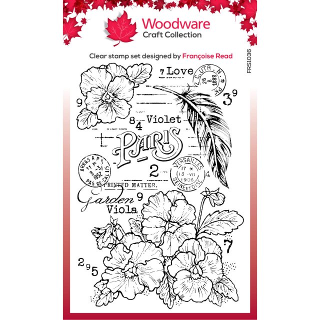 Woodware Woodware Clear Stamps Viola