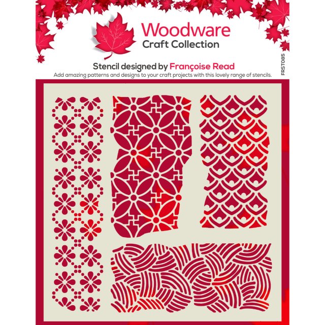 Woodware Woodware Stencil Organic | 6 in x 6 inch