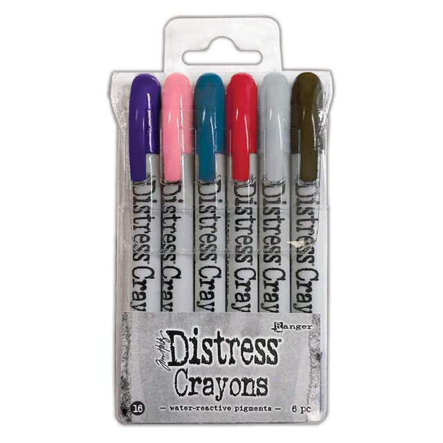 Distress Ranger Tim Holtz Distress Crayons Set 16 | Set of 6