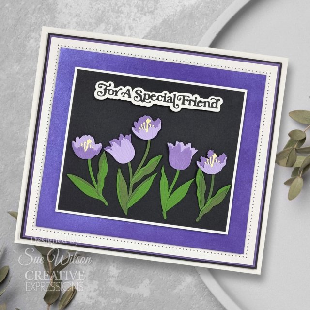 Sue Wilson Craft Dies Mini Shadowed Sentiments Collection For A Special Friend | Set of 2