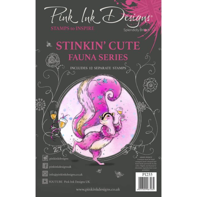 Pink Ink Designs Pink Ink Designs Clear Stamp Stinkin' Cute | Set of 12