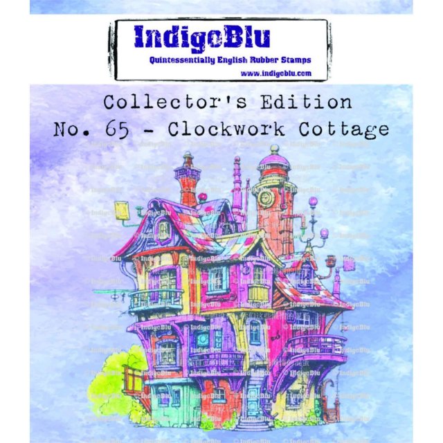 IndigoBlu Stamps IndigoBlu A7 Rubber Mounted Stamp Collectors Edition No 65 - Clockwork Cottage