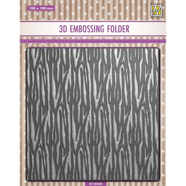Nellie Snellen Nellie Snellen 3D Embossing Folder Zebra