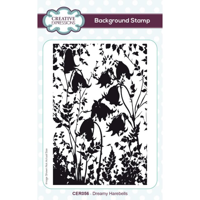 Creative Expressions Rubber Stamp Dreamy Harebells