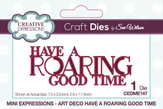 Sue Wilson Sue Wilson Craft Dies Mini Expressions Collection Have A Roaring Good Time