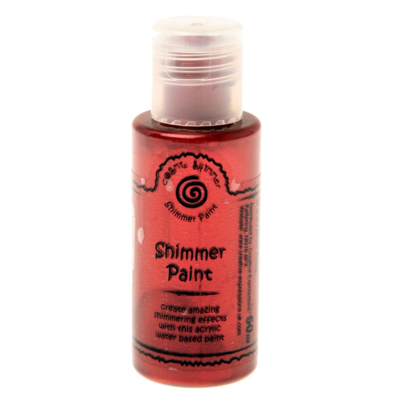 Cosmic Shimmer Cosmic Shimmer Shimmer Paint Victorian Red | 50ml