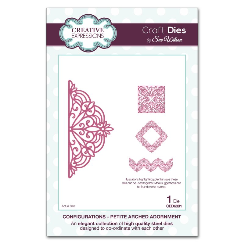 Sue Wilson Sue Wilson Craft Dies Configurations Collection Petite Arched Adornment