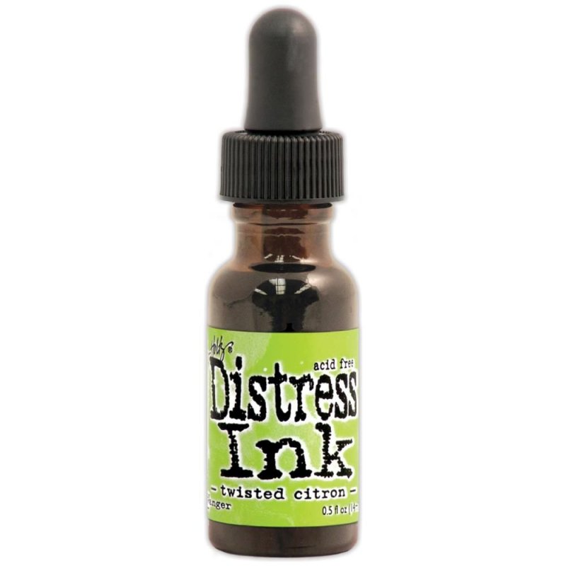 Distress Ranger Tim Holtz Distress Ink Re-Inker Twisted Citron | 0.5 fl oz