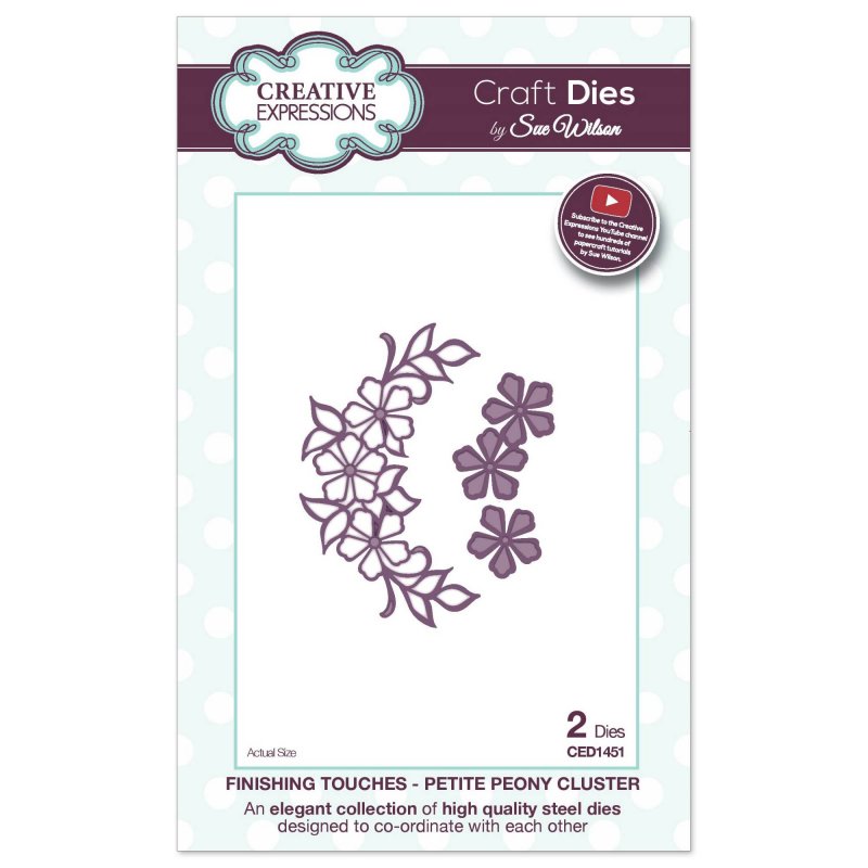 Sue Wilson Sue Wilson Craft Dies Finishing Touches Collection Petite Peony Cluster | Set of 2