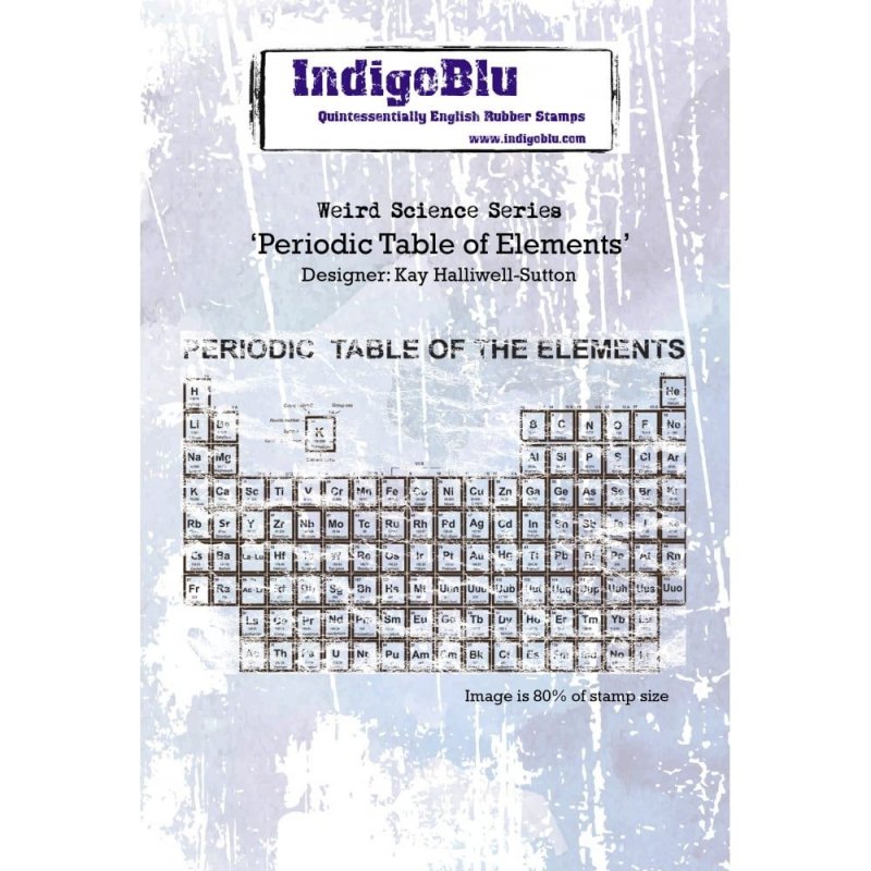 IndigoBlu Stamps IndigoBlu A6 Rubber Mounted Stamp Periodic Table