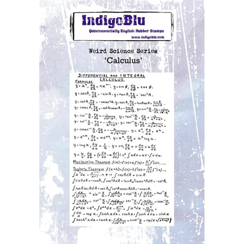 IndigoBlu Stamps IndigoBlu A6 Rubber Mounted Stamp Calculus