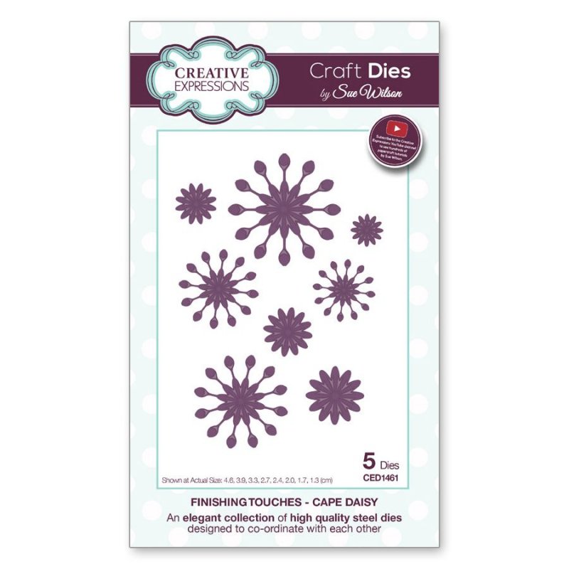 Sue Wilson Sue Wilson Craft Dies Finishing Touches Collection Cape Daisy | Set of 8