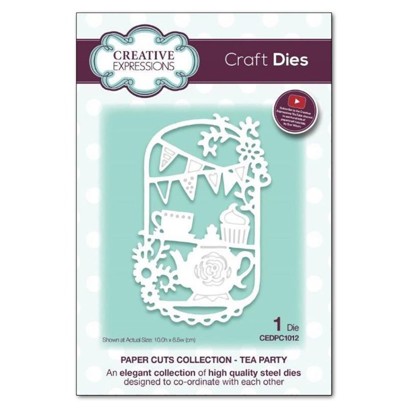 Paper Cuts Creative Expressions Craft Dies Paper Cuts Collection Tea Party