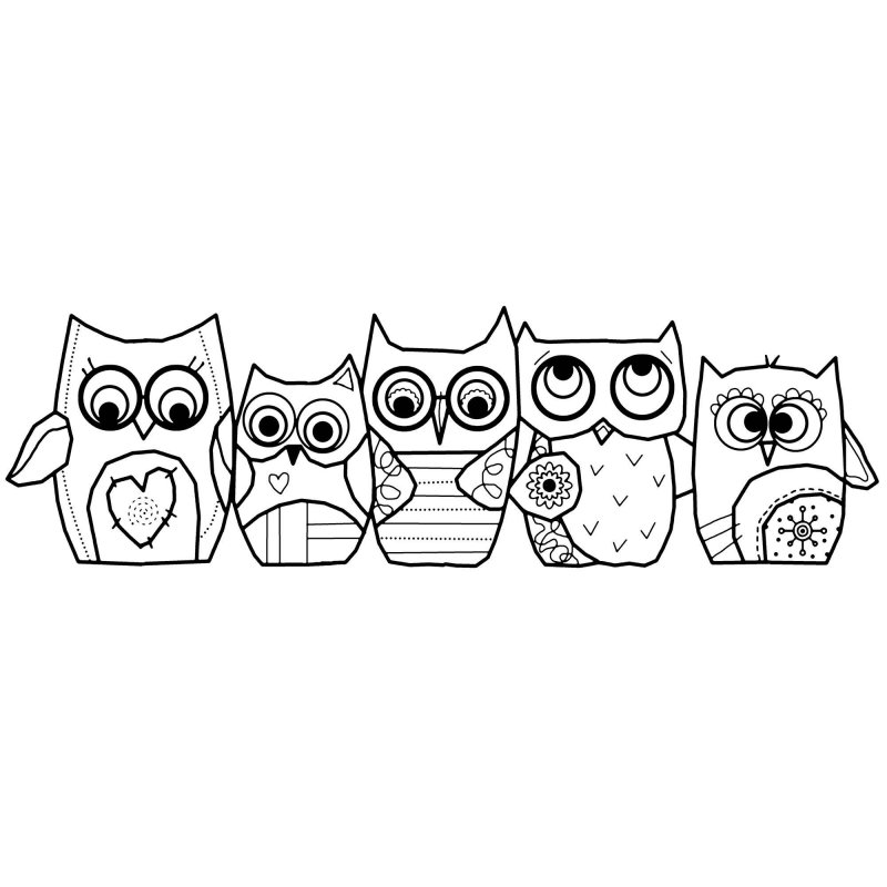 Woodware Woodware Clear Stamps Owls