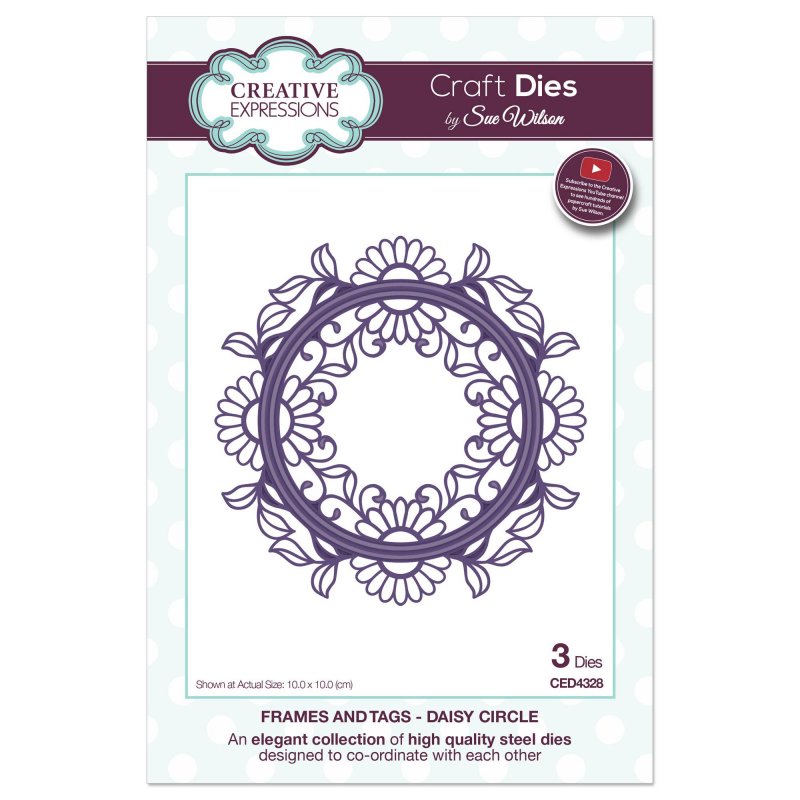 Sue Wilson Sue Wilson Craft Dies Frames and Tags Collection Daisy Circle | Set of 3