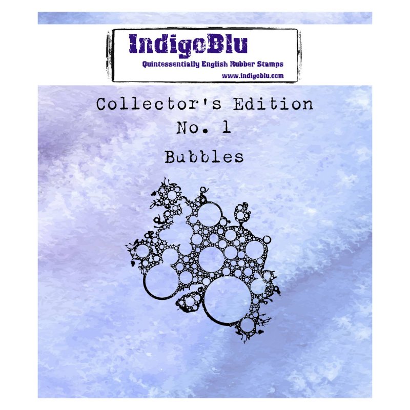 IndigoBlu Stamps IndigoBlu A7 Rubber Mounted Stamp Collector's Edition No 1 - Bubbles