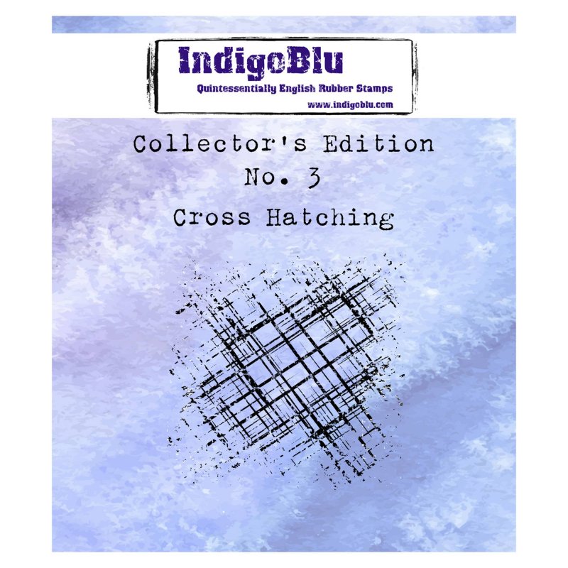 IndigoBlu Stamps IndigoBlu A7 Rubber Mounted Stamp Collector's Edition No 3 - Cross Hatching