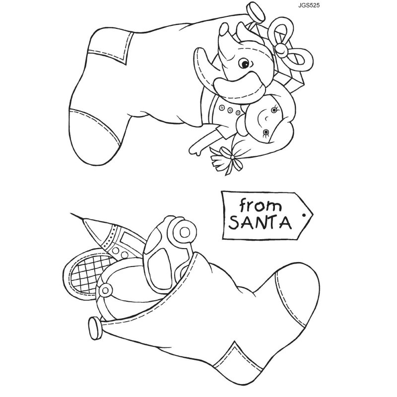 Woodware Woodware Clear Stamps The Stuffed Stockings | Set of 3