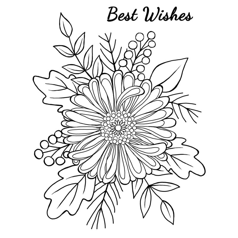 Woodware Woodware Clear Stamps Bold Blooms Tracey | Set of 2