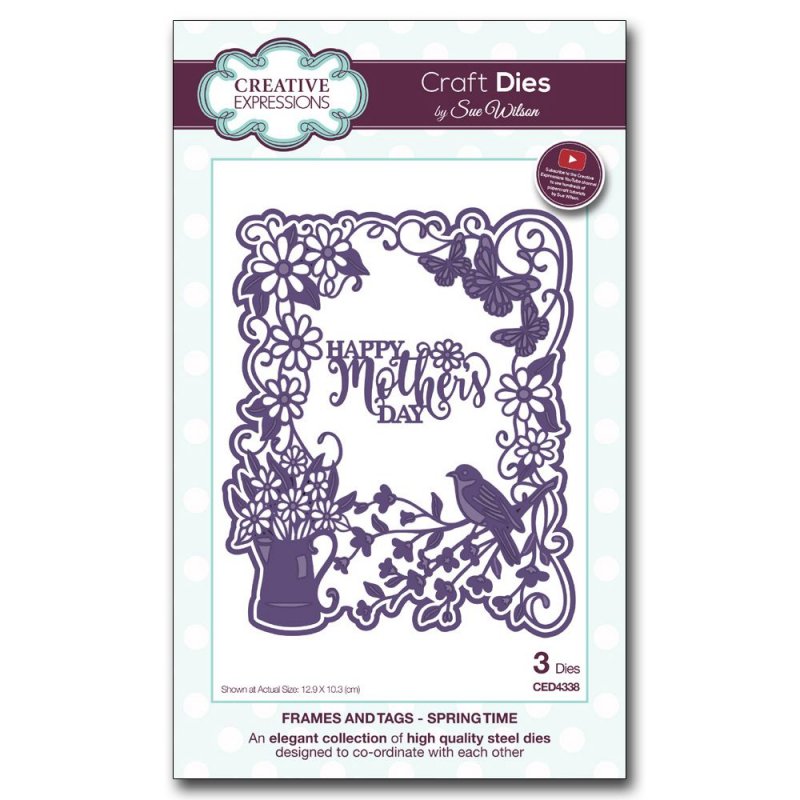 Sue Wilson Sue Wilson Craft Dies Frames and Tags Collection Spring Time | Set of 3